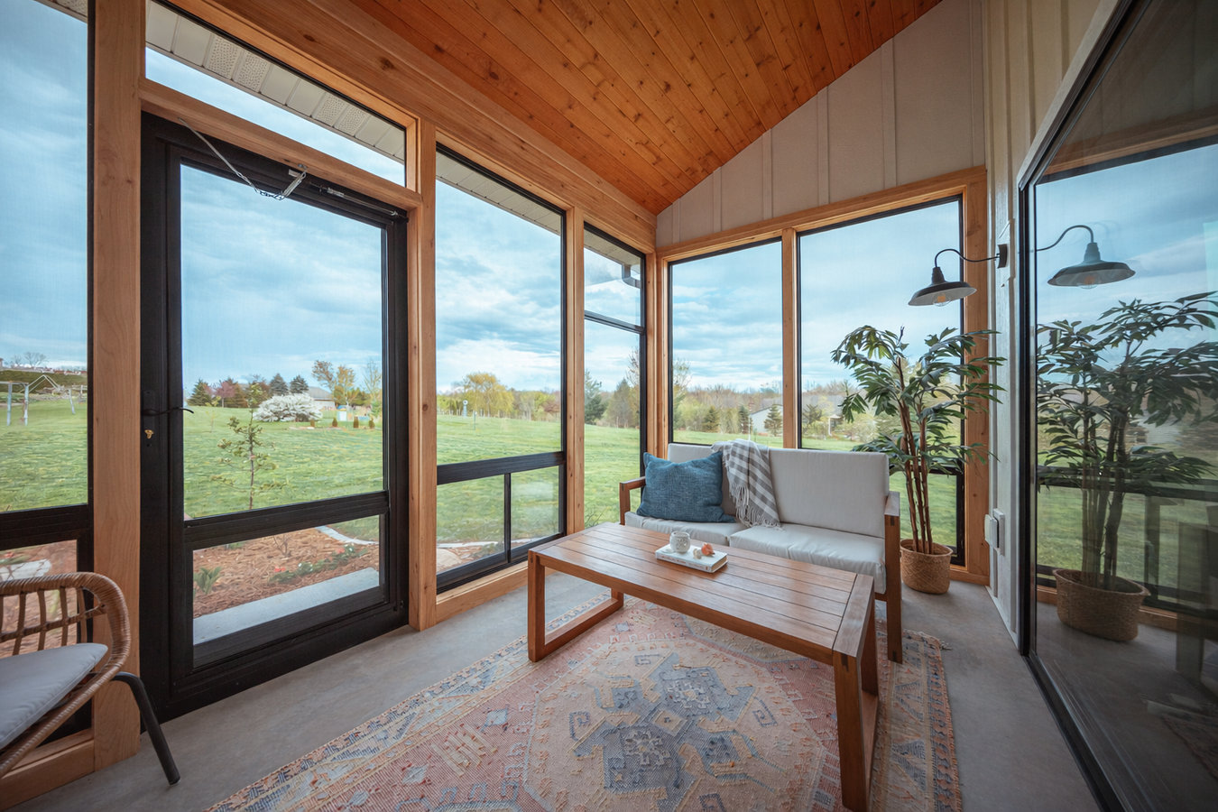 Patio-to-sunroom conversion